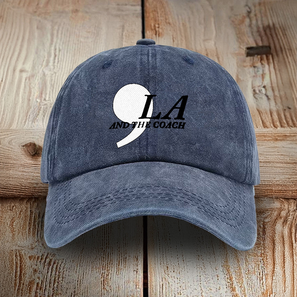,La Comma La And The Coach Hat Vote For Harris Walz 2024 Hat Gifts For Father