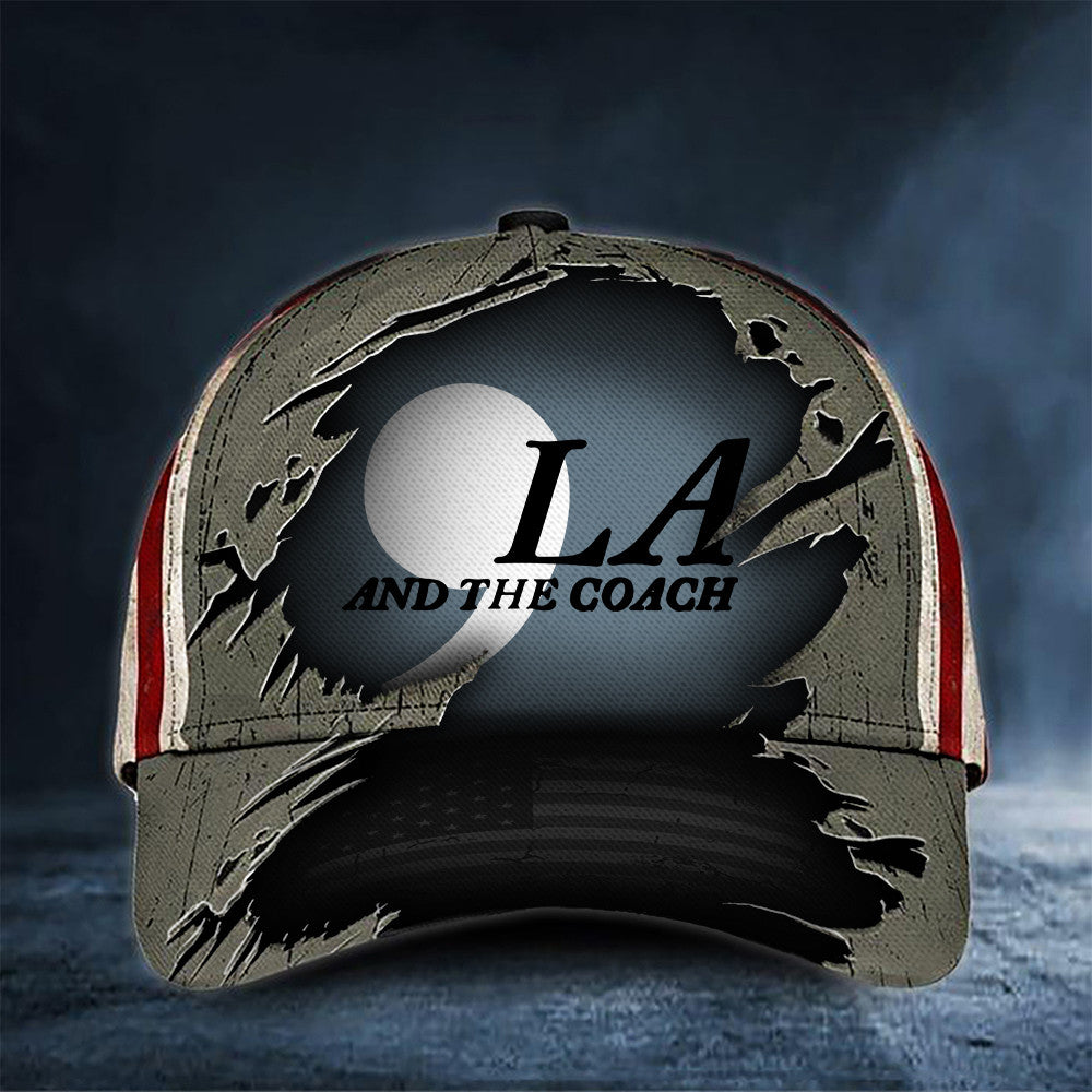 ,La Comma La And The Coach Hat Vote For Harris Walz Patriot Cap Gifts For Him Her