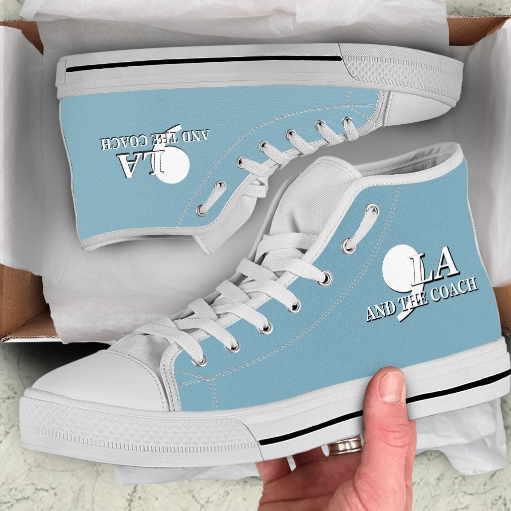 ,La Comma La And The Coach High Top Shoes Vote For Harris Walz Patriot Shoes Gifts For Him Her