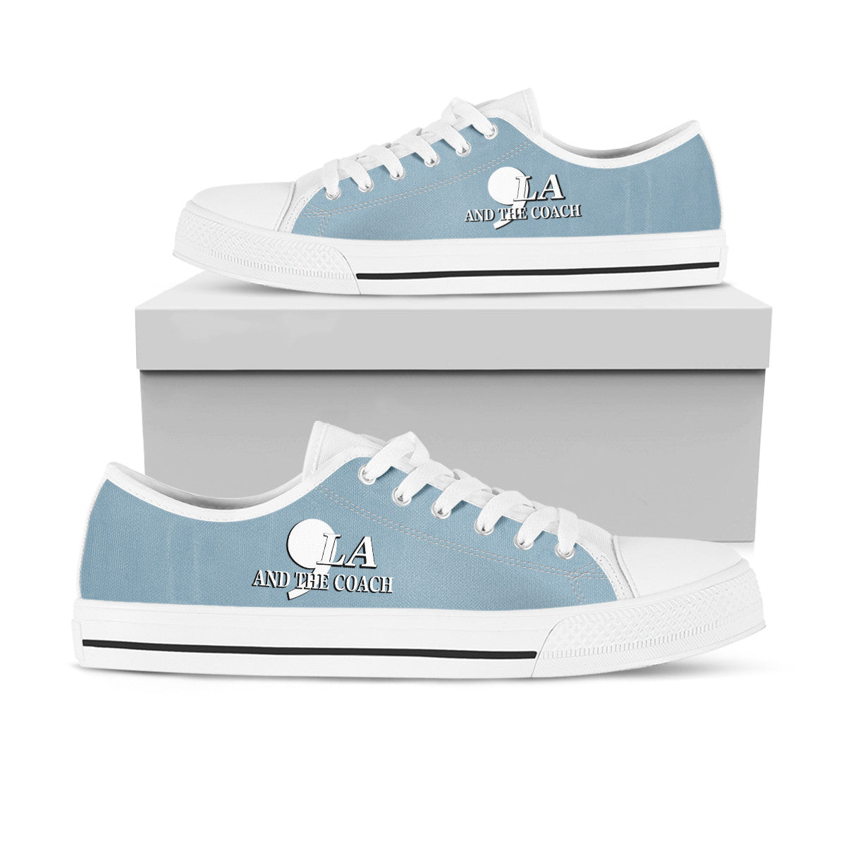 ,La Comma La And The Coach Low Top Shoes Vote For Harris Walz Patriot Shoes Gifts For Him Her